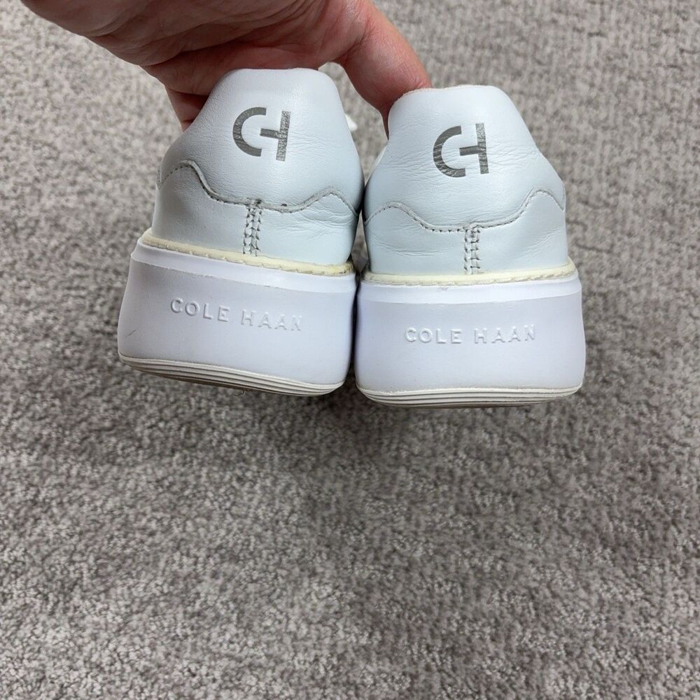Cole Haan Shoes Womens 8 White GrandPro Leather Sneaker Lace Up Comfort Walking - Picture 4 of 11